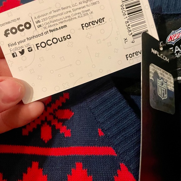 Official NFL Team Apparel New England Patriots women’s sweater NWT! - Picture 5 of 13